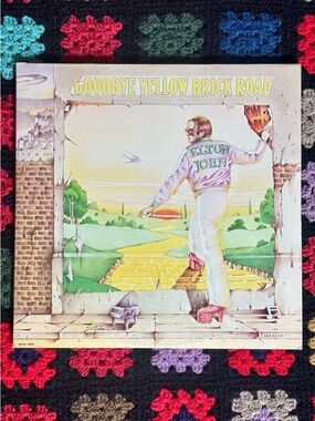 Elton John 2 LP Goodbye Yellow Brick Road MCA Record Rainbow Label 1973 Vintage